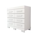 Ver imagem 1 de Cômoda Milano 8 Gavetas 100% Mdf Branco - Panorama Móveis