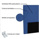 Ver imagem 3 de Cabeceira Aquilla para Cama Box Casal 140 Cm Suede Azul Marinho - D’Rossi