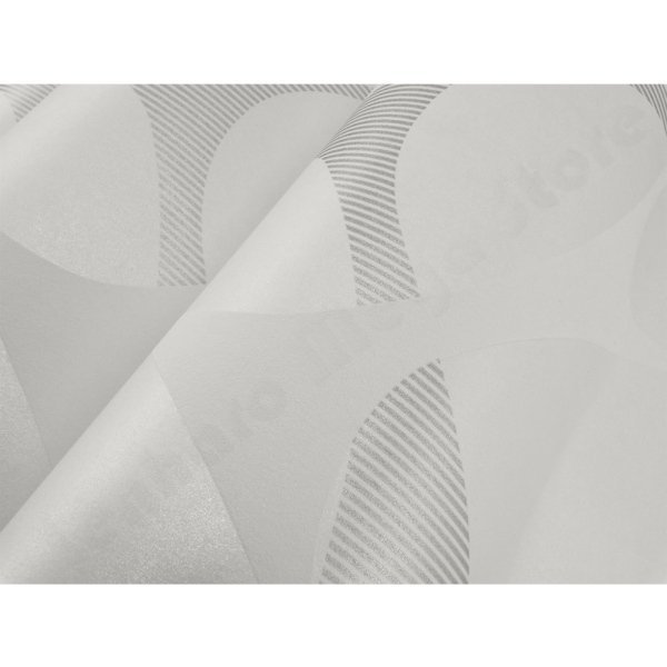 Papel de Parede - Branco Gelo com Arabescos Cinza - Rolo com 10m X 53cm - Lms-ppy-8121 - 1