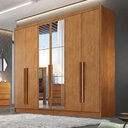 Ver imagem 3 de Guarda Roupa Casal Linea Plus 6 Portas 8 Gavetas MDF com Espelho Cinamomo Móveis Novo Horizonte