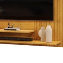 Ver imagem 4 de Painel Suspenso Detalhe Frisado Sala Quarto Escritório Tv até 50 Polegadas 1 Prateleira Nando Dj Móv