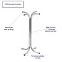 Ver imagem 2 de Base de Mesa Alta Bistrô Cozinha Pé X Cromada Poltronas do Sul 2004