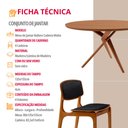 Ver imagem 6 de Sala de Jantar Mesa Ballare 135cm Tampo Laminado Redondo com 4 Cadeiras Malta