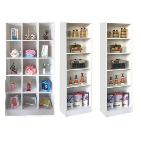 3 Expositor: 1 Colméia Bia + 2 Armário Liz Loja