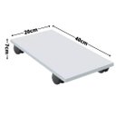 Ver imagem 4 de Suporte de Gabinete Cpu Computador Branco com Rodas em Mdf