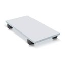 Ver imagem 1 de Suporte de Gabinete Cpu Computador Branco com Rodas em Mdf