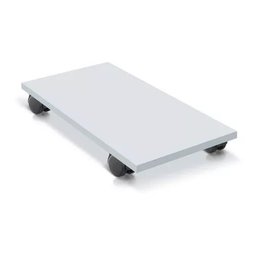 Suporte de Gabinete Cpu Computador Branco com Rodas em Mdf - 1