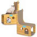Ver imagem 1 de Casinha P/ Gato com Arranhador e Brinquedos Toca Resistente