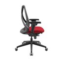 Ver imagem 3 de Cadeira de Escritório Bix X+ Presidente Ergonômica Encosto Mesh Assento Tecido Base com Rodízios