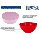 Ver imagem 3 de Saladeira Contware 4 Litros com Tampa