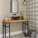 Ver imagem 3 de Adesivo para Banheiro Box Pastilha Bege Antiderrapante Lavável Colacomigo Adesivo Piso Box 1,20 X 1,