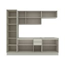 Ver imagem 3 de Cozinha Modulada 5 Peças 250cm 6 Portas 6 Gavetas Fineze Henn - Cor: Areia HP