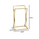 Ver imagem 2 de Porta Toalhas Dourado Fosco - Arthi 3222