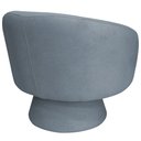 Ver imagem 5 de Poltrona Decorativa Liz Giratória Bouclé Azul Claro - Nexta Casa