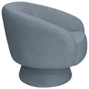Ver imagem 4 de Poltrona Decorativa Liz Giratória Bouclé Azul Claro - Nexta Casa