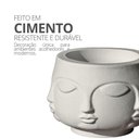Ver imagem 5 de Vaso Decorativo Tarsila 10cm Artesanal em Cimento Branco