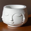 Ver imagem 6 de Vaso Decorativo Tarsila 10cm Artesanal em Cimento Branco