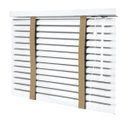 Ver imagem 1 de Persiana Horizontal - 1,30m Larg X 1,30m Alt - Alumínio 50mm com Fita Decorativa - Cor: Branca - Fit
