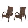 Kit 2 Cadeiras Paris Area Externa, Jardim Junco Bronze - 2