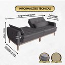 Ver imagem 2 de Sofá Cama Rivieira 2.70m - Chumbo