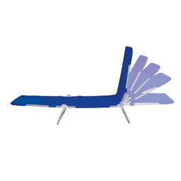 Cadeira Espreguiçadeira Textiline - Azul Marinho Mor - 7