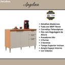 Ver imagem 4 de Balcão de Pia Cozinha 1.20m Angelina 3 Portas 2 Gavetas com Tampo - Angelin Off White