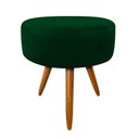 Ver imagem 1 de Puff Decorativo Redondo 40 cm Dóris Pé Palito Suede - Verde