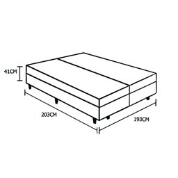 Base Box Baú King Bipartido Nk Camas Suede Bege 41x193x203 - 4