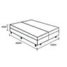 Base Box Baú King Bipartido Nk Camas Suede Bege 41x193x203 - 4