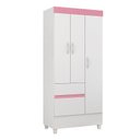 Ver imagem 5 de Cômoda London e Guarda Roupa Solteiro Wind Branco Flex - Demóbile