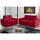 Ver imagem 1 de Sofá Roma 5 Lugares, Conjunto 3 e 2 - de Casa Décor e Estofados. Cor:vermelho:vermelho