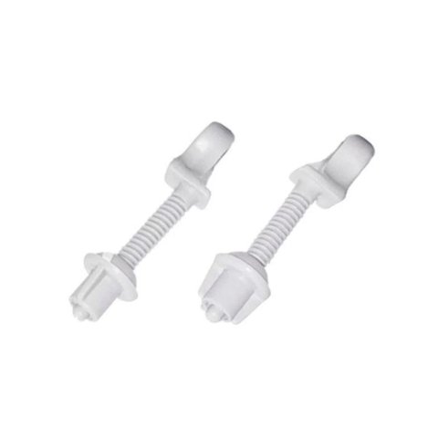 Kit 12 Parafuso Plástico Par P/ Assento Sanitário Branco
