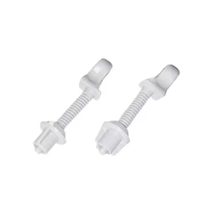 Kit 12 Parafuso Plástico Par P/ Assento Sanitário Branco