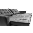 Ver imagem 5 de Sofá sem Caixa Retrátil Baú 1,60m Cama Inbox Secret Suede Velusoft Cinza