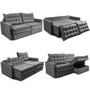 Ver imagem 2 de Sofá sem Caixa Retrátil Baú 1,60m Cama Inbox Secret Suede Velusoft Cinza