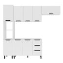 Ver imagem 2 de Cozinha Completa Meena 8 Portas 3 Gavetas 40250054 Branco - Politorno