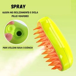 Escova Autolimpante 3 em 1 para Pets a Vapor - 3