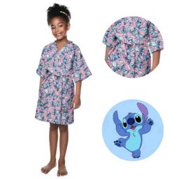 Roupão Aveludado Quimono Estampado M Stitch Lepper - 2