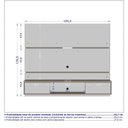 Ver imagem 1 de Painel para TV Âmbar 65" 160cm Cinamomo Off-White com Nicho Bechara Móveis