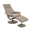 Ver imagem 5 de Kit 2 Poltronas de Massagem Reclinável e Giratória Detroit com Apoio de Pés Pu Fendi G56 - Laura Lar