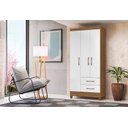 Ver imagem 3 de Guarda Roupa Roupeiro Lima 3 Portas 2 Gavetas Moval 911026