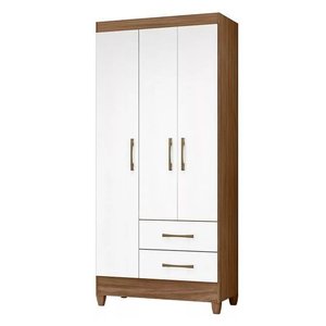 Guarda Roupa Roupeiro Lima 3 Portas 2 Gavetas Moval 911026