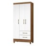 Guarda Roupa Roupeiro Lima 3 Portas 2 Gavetas Moval 911026 - 1