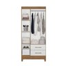 Guarda Roupa Roupeiro Lima 3 Portas 2 Gavetas Moval 911026 - 2