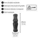 Ver imagem 2 de Kit 3 Anueto Ferro Fundido Decoração Grade Portão N04 12cm