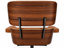 Ver imagem 2 de Poltrona Charles Eames com Puff - Couro Legitimo Caramelo - Pau-Ferro