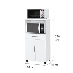 Balcão Multiuso para Microondas Primus Ipe - Branco - 2