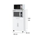 Ver imagem 2 de Balcão Multiuso para Microondas Primus Ipe - Branco