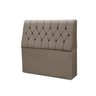 Cabeceira Baú de Cama Box Madeira Estofada Queen Size Madri:capuccino - 2