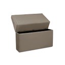 Ver imagem 3 de Cabeceira Baú de Cama Box Madeira Estofada Queen Size Madri:capuccino